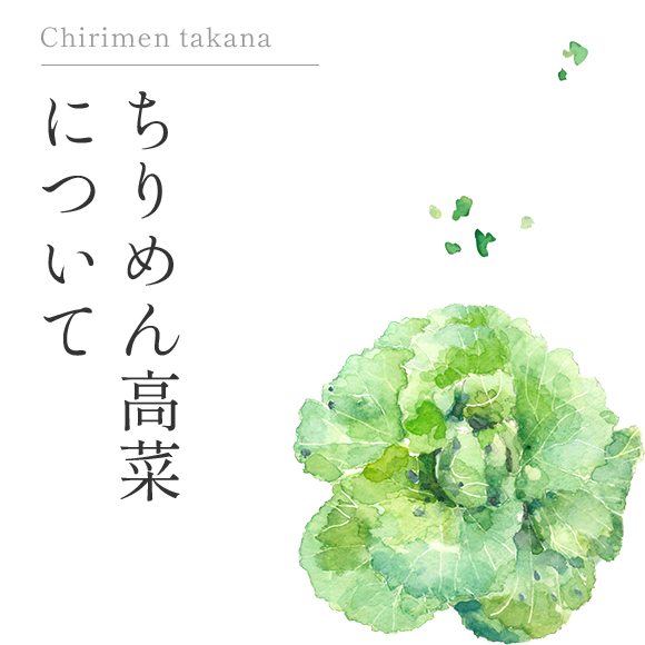 ちりめん高菜について